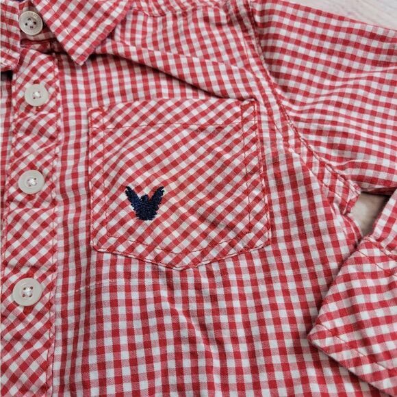 Company 81 longsleeve button-down gingham shirt 2T - Picture 2 of 4